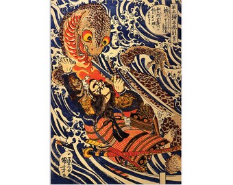 Japanese Ukiyo-e Art Print Poster Woodblock Wall Decor