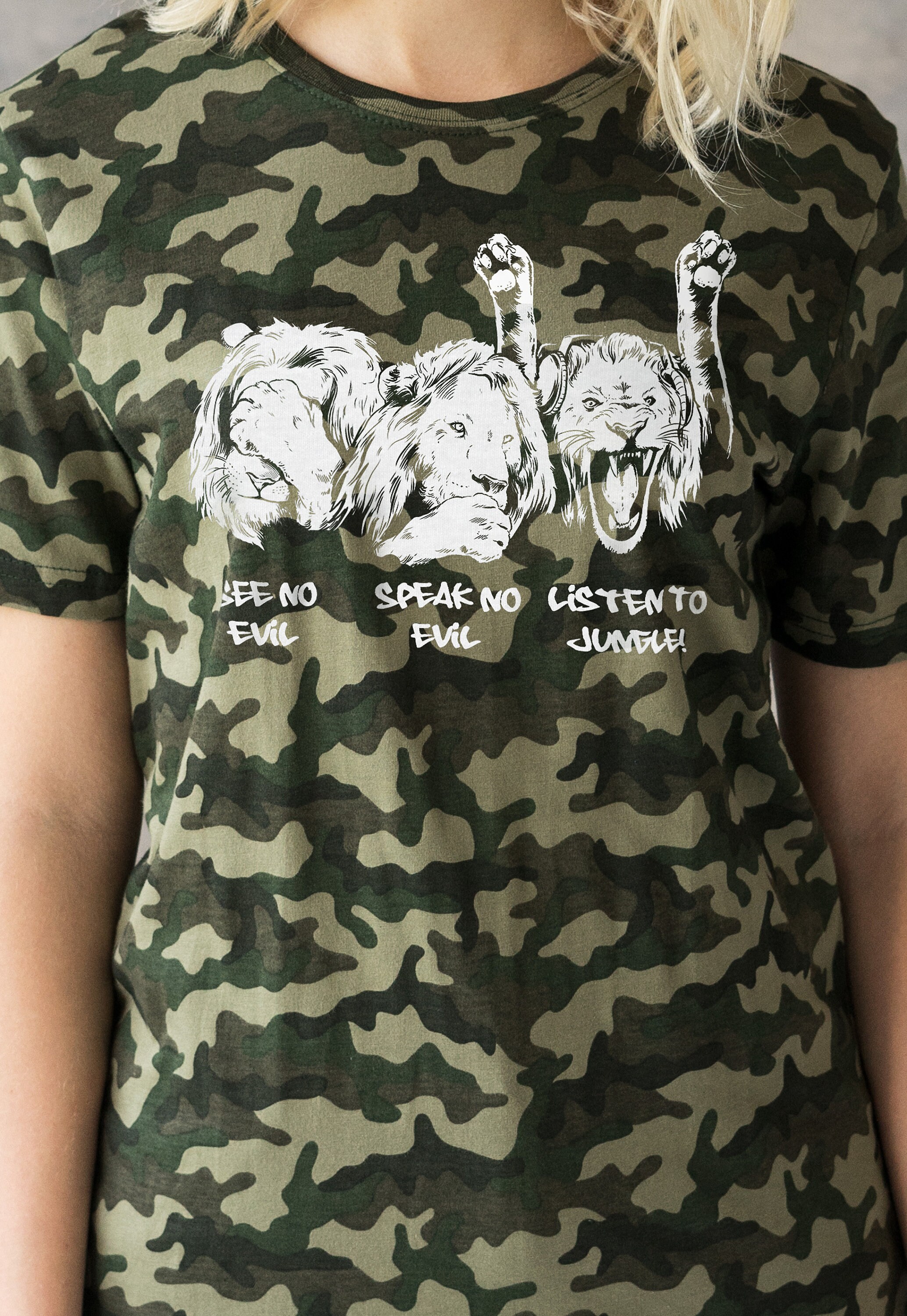 Junglist Airlines Camiseta Drum Y Bass Jungle Massive DJ & Synth Music Amen Slogan Synth Music Producer Festival Mens Mujeres Impreso Tee Top - España