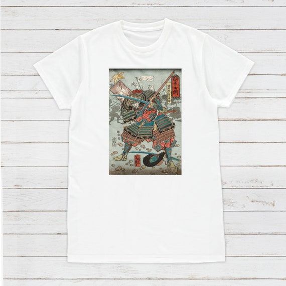 Japanese Ukiyo E T Shirt Woodblock Art Utagawa Yoshifuji Etsy