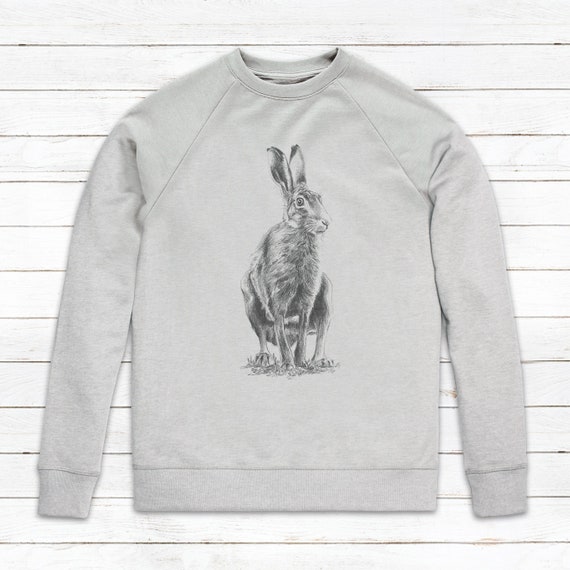 Wild Hare Rabbit Sweatshirt Artist 