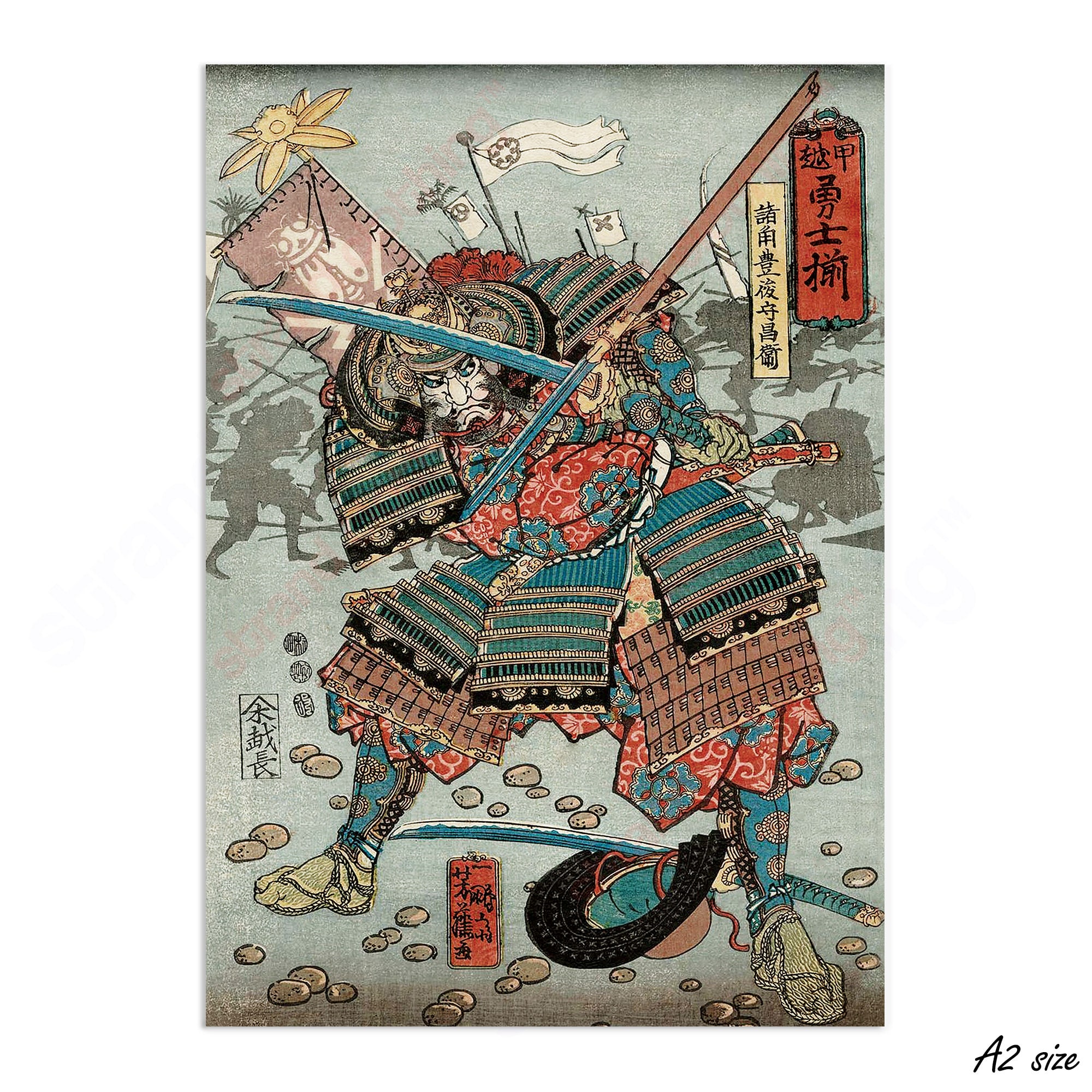 Rabbit and Waves Japanese Art Scroll – Shibui Japanese