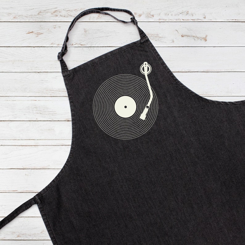 Baking Cooking Apron LP Vinyl Record DJ Oakland Mall Music Ranking TOP8 Turntable D Player
