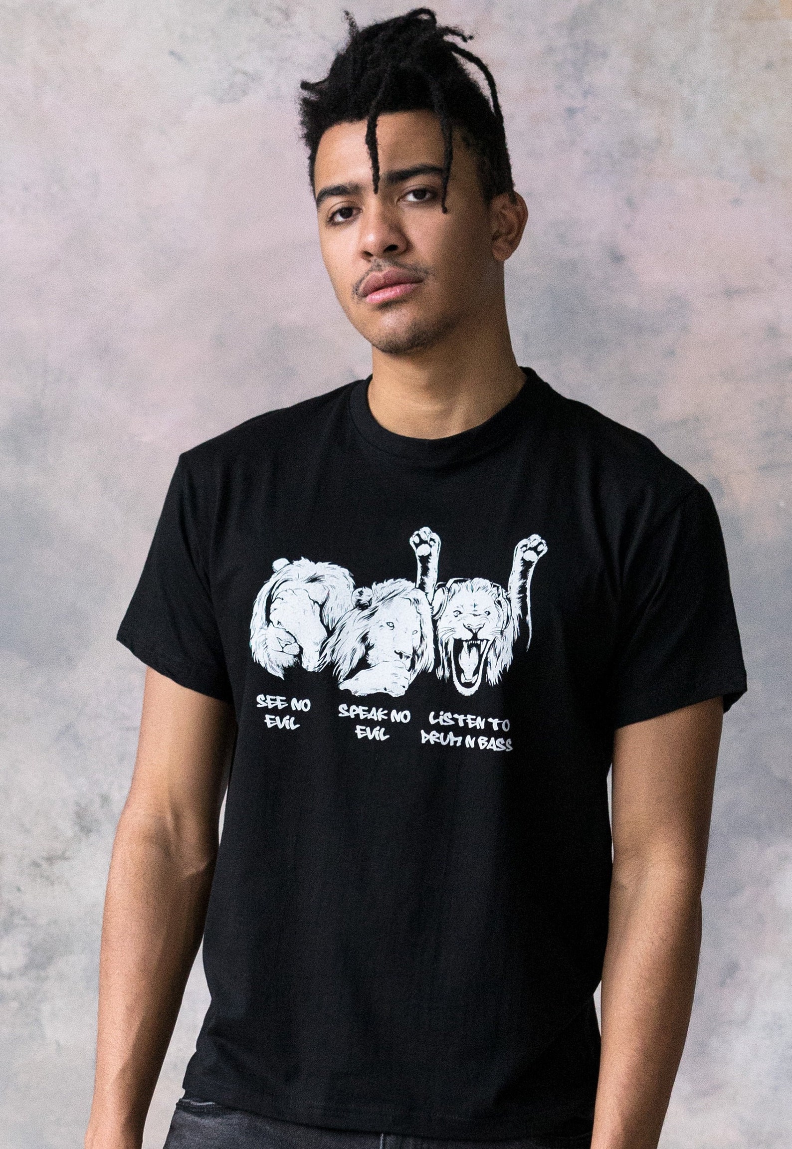 Junglist Vinyl T Shirt Drum Y Bass DJ Synthesizer & Bass Synth Music Producer Jungle Massive Neurofunk Dubstep Mens Pantalla Impresa - España