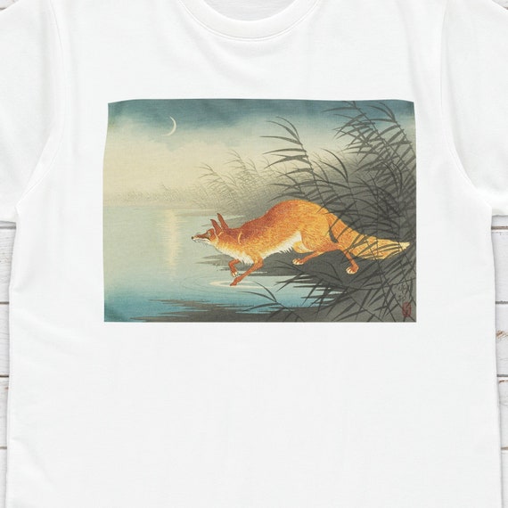 Japanese Ukiyo-e T Shirt Woodblock Art Ohara Koson Shoson