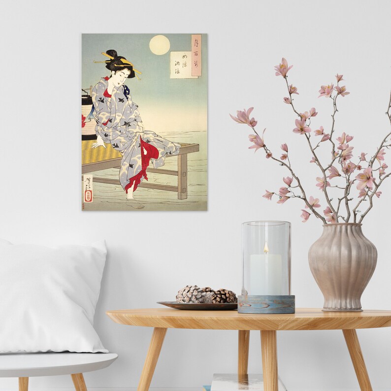 Japanese Ukiyo-e Art Print Poster Woodblock Wall Art Tsukioka - Etsy