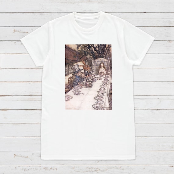 Alice Tea Party Art T Shirt Arthur 