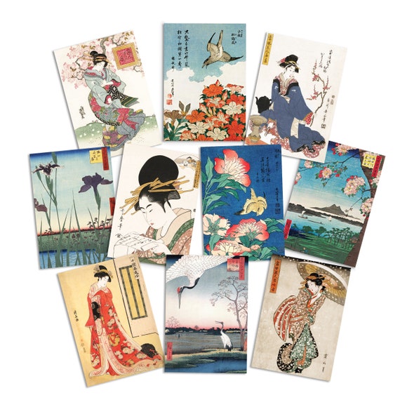 Japanische Ukiyo-e Grußkarte – Mit Umschlag, 12,5 X 17,5 Cm, Für Alle Anlässe