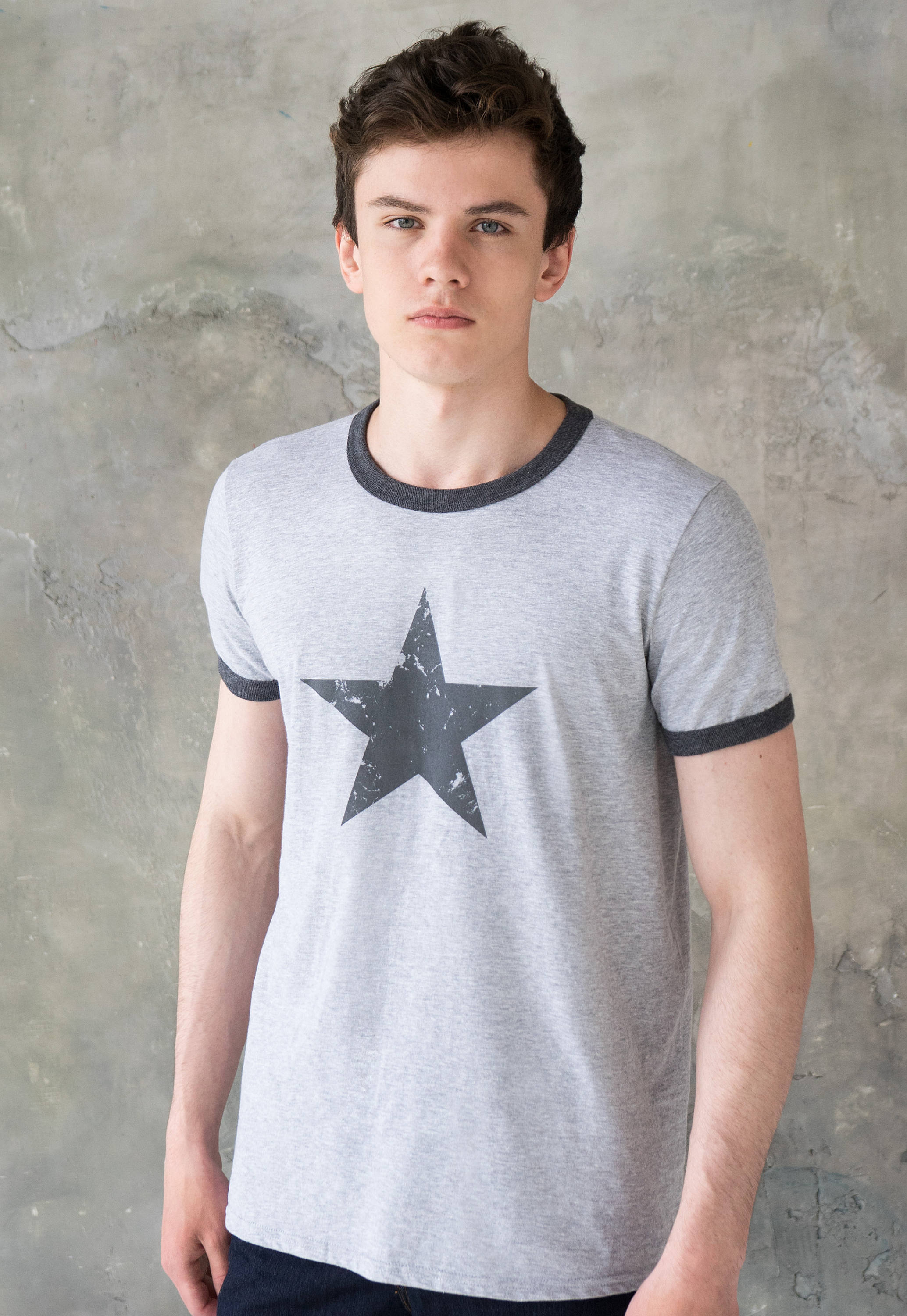 ★GENERAL IDEA★ WOMAN Rockstar Regular Ringer T-Shirt [WHIT Designer fashion, Seoul-fully created | W Concept