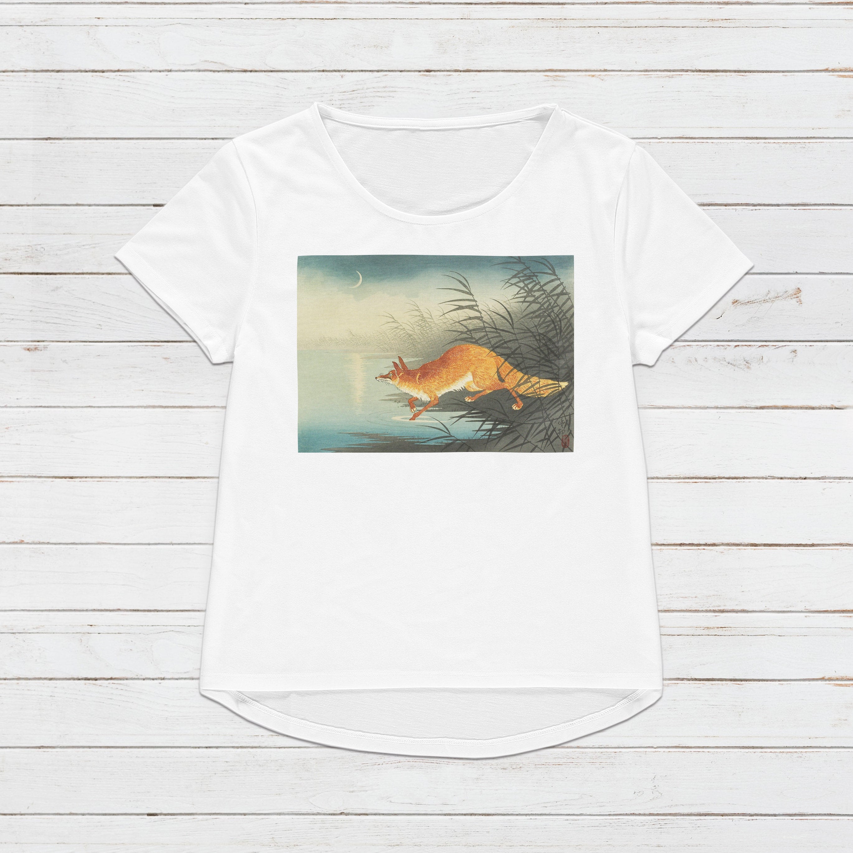 Japanese Ukiyo-e T Shirt Woodblock Art Ohara Koson Shoson