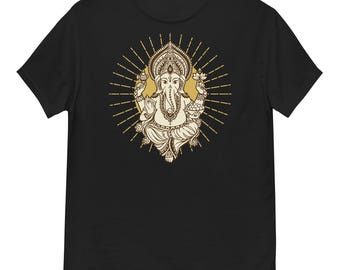 Ganesh T-Shirt: Hindu Elephant God Graphic Tee, Spiritual Clothing