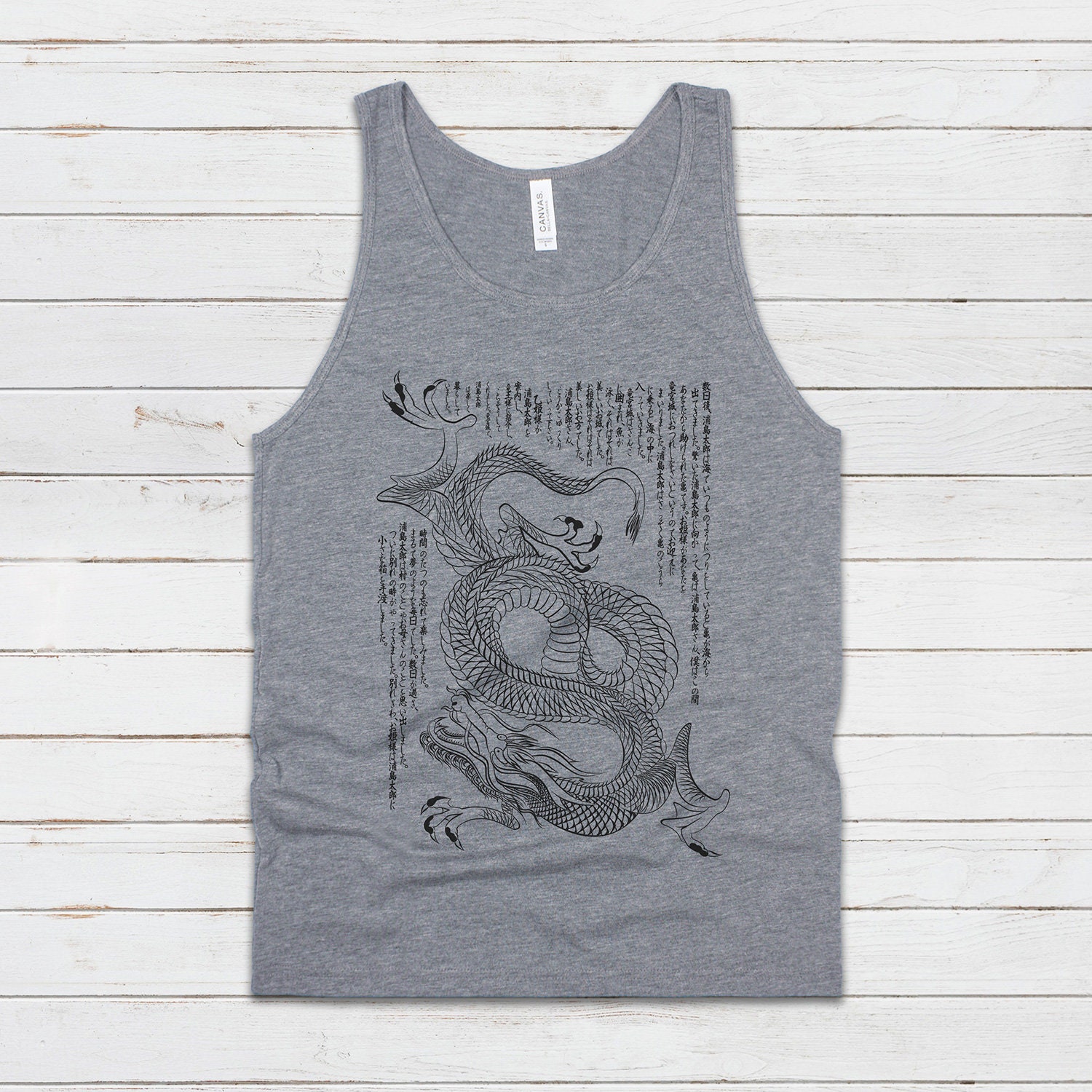 Tattoo And Dungeon Dragon Legging and Hollow Out Tank Top