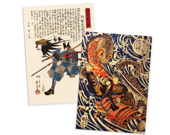 Japanese Ukiyo-e Art Postcards Set of 10 - Postcard Prints