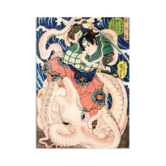 Japanese Ukiyo-e Art Print Poster Woodblock Wall Art Utagawa ...