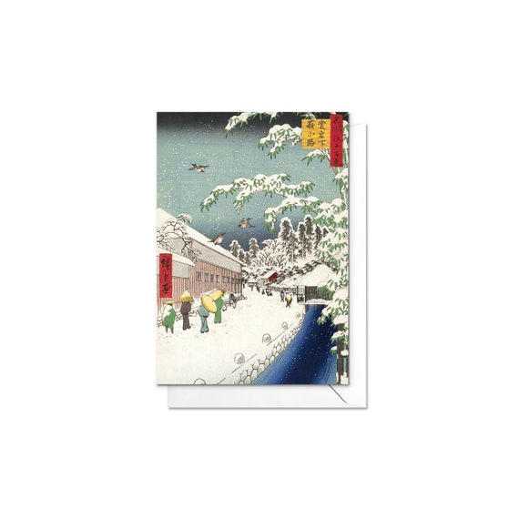 Japanese Ukiyo-e Art Greeting Card Christmas Xmas New Year 