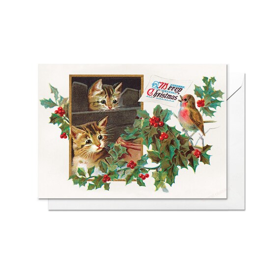 Viktorianische Weihnachtskarten Mit Rotkehlchen – Lustig & Ungewöhnlich