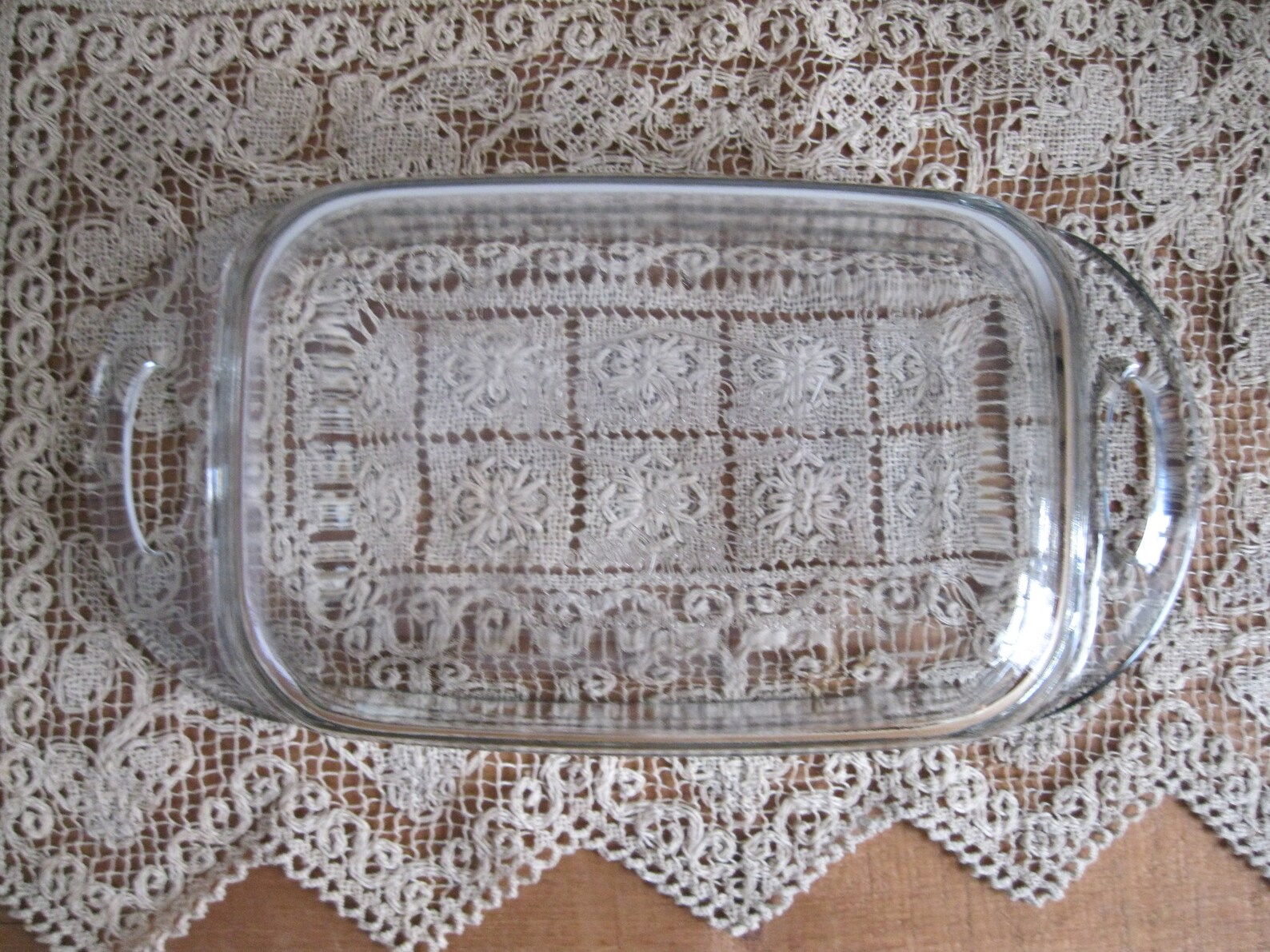 Vintage Fire King Baked Clear Glass Loaf Pan. Unique Layered Etsy