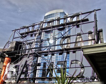 Behind the Sign - INSTANT DIGITAL DOWNLOAD - The back of the "Public Market Center" sign at historic Pike Place Market - Seattle, Wa
