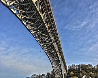 The Aurora Bridge - DIGITAL DOWNLOAD - Taken in the Fremont neighborhood of Seattle, WA. This highway 99 bridge crosses the ship canal