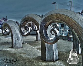 Locks Art - INSTANT DIGITAL DOWNLOAD - A public art piece at the Hiram M. Chittenden Locks in the Ballard neighborhood of Seattle, Wa.