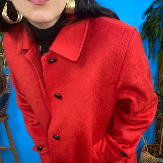 Vintage 90s 80s STEINBOCK Coat Red Himalaya Alpen Loden - Etsy