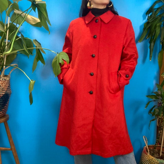 Vintage 90s 80s STEINBOCK Coat Red Himalaya Alpen Loden - Etsy