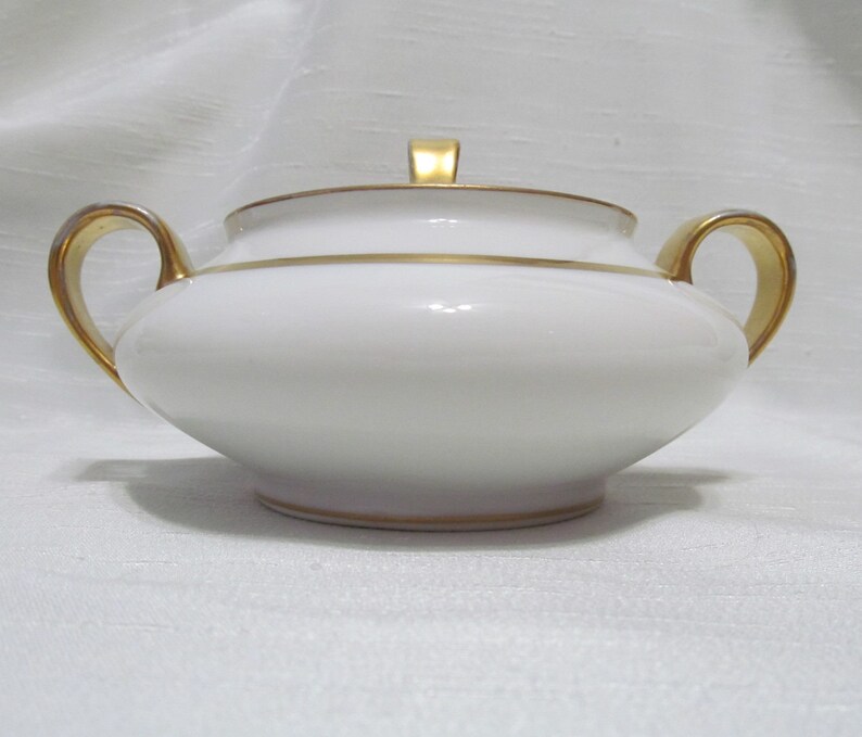 Theodore Haviland Limoges Sugar Bowl with Lid Off White and Etsy