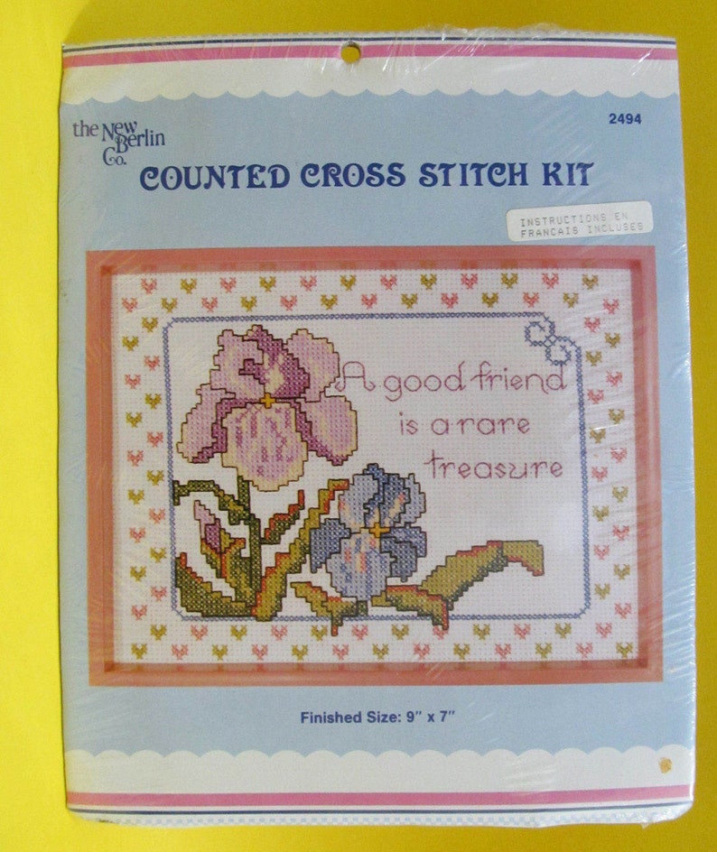 New Berlin the Counted Cross Stitch Kit A good Friend is a Rare Treasure # 2494