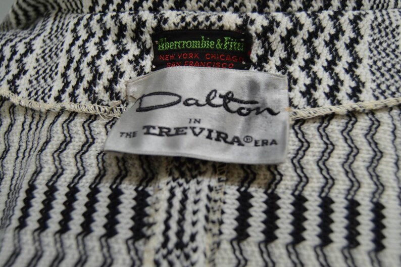 BlackWhite Patterned Jacket /& Skirt Suit