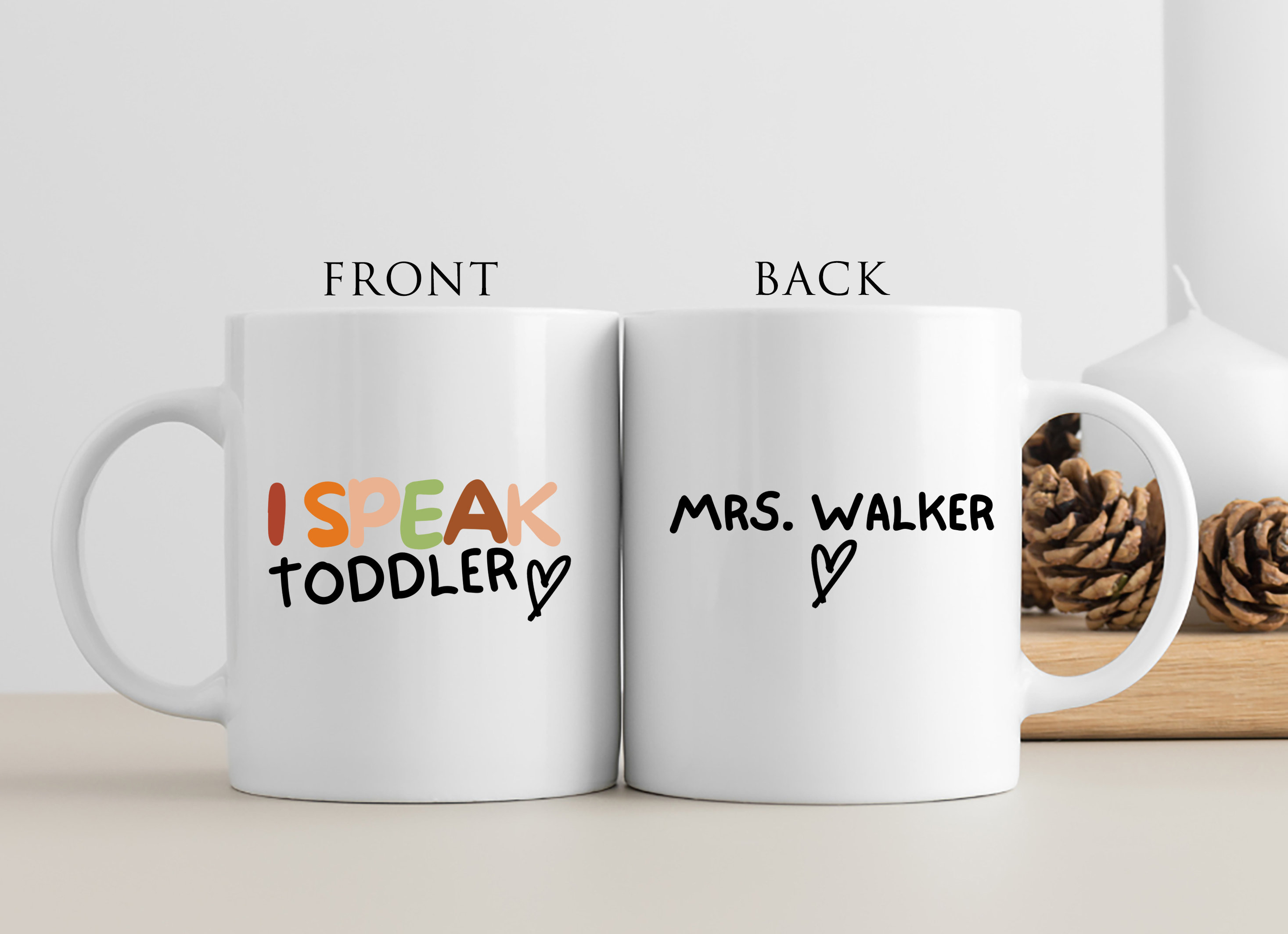 Daycare Worker Gift Personalized, Gift Mug for Preschool Teacher, Funny Mug for Daycare Worker