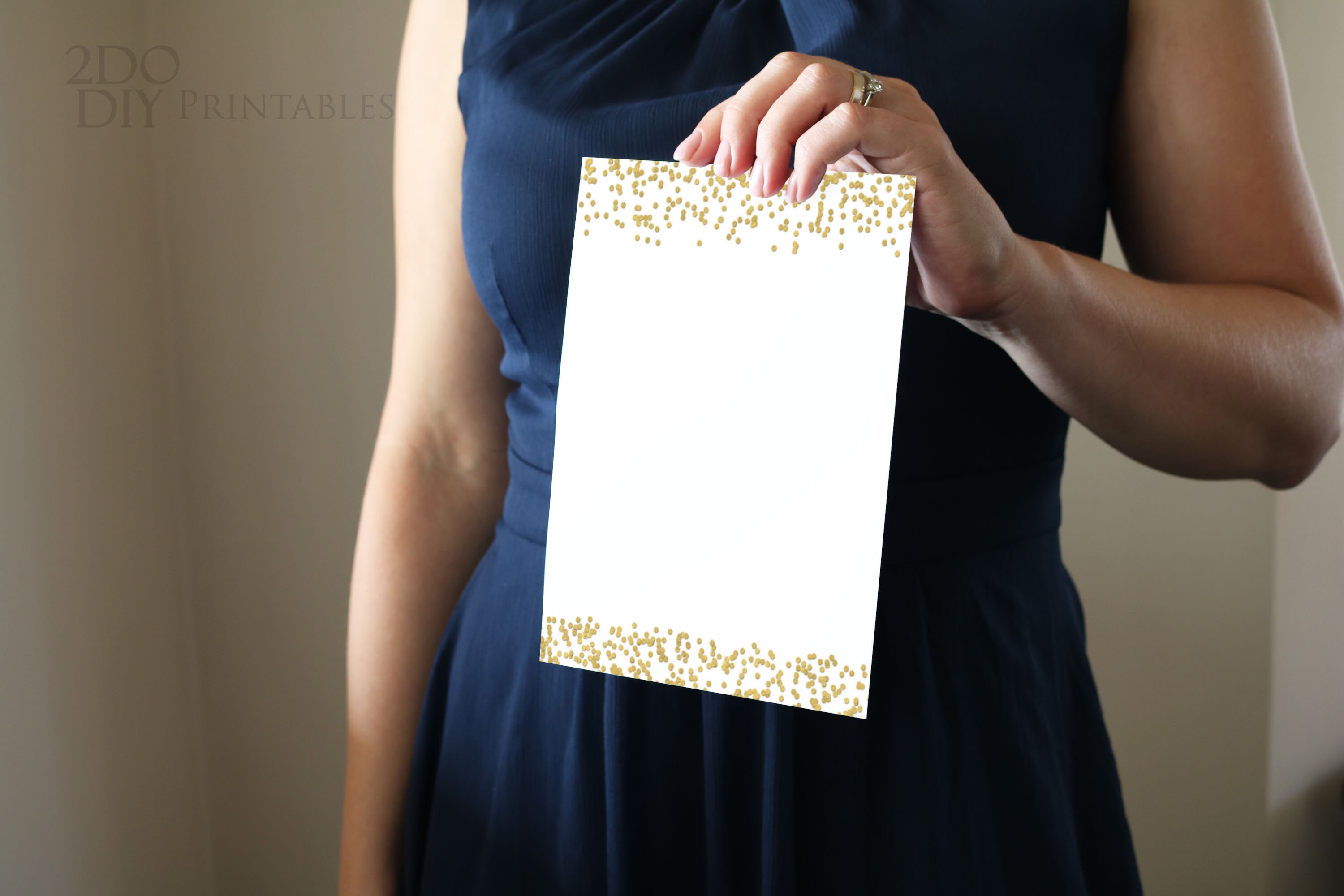 Microsoft Word Gold Confetti Template Celebration Templates Gold