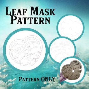 Leaf Mask Pattern [DIGITAL FILE] for costume and cosplay