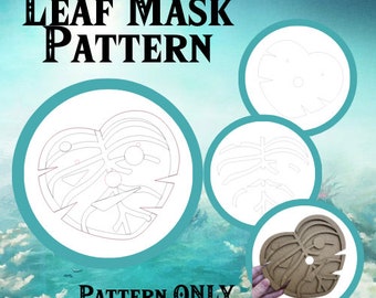 Leaf Mask Pattern [DIGITAL FILE] for costume and cosplay