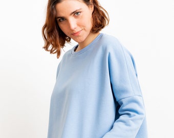winter comfy Sweatshirt /  Cotton fleece sweatshirt