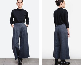 Palazzo pant • japan pant • wideleg trousers • high waist culotte by Tienda Ceremony • ZUMA Ceremony