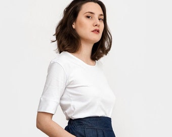 Cotton tshirt, crop top, cotton blouse, woman tshirt, wholesale