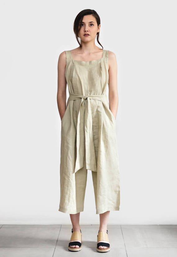 etsy linen jumpsuit
