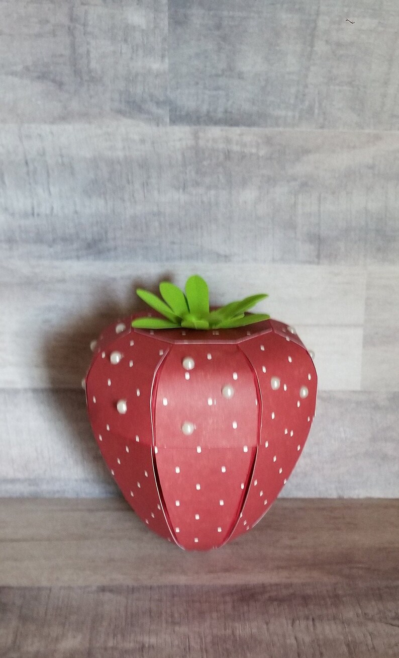 Strawberry Favor Box/Valentine's Day Gifts/Strawberry Etsy