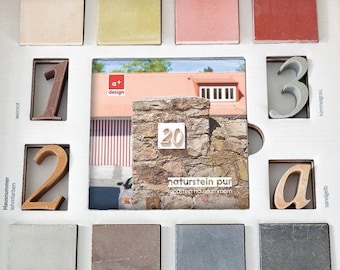 house number with sample box 3-digit