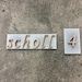 Zahlen und Buchstaben aus Sandstein Etsy.de