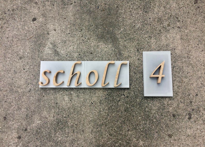 Zahlen und Buchstaben aus Sandstein Etsy.de