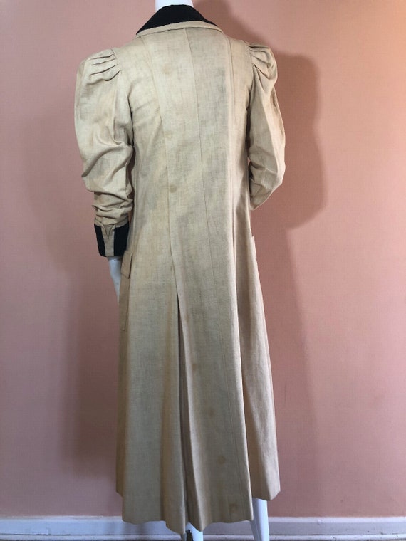 Vintage linen duster, car coat from Paramount Stu… - image 7