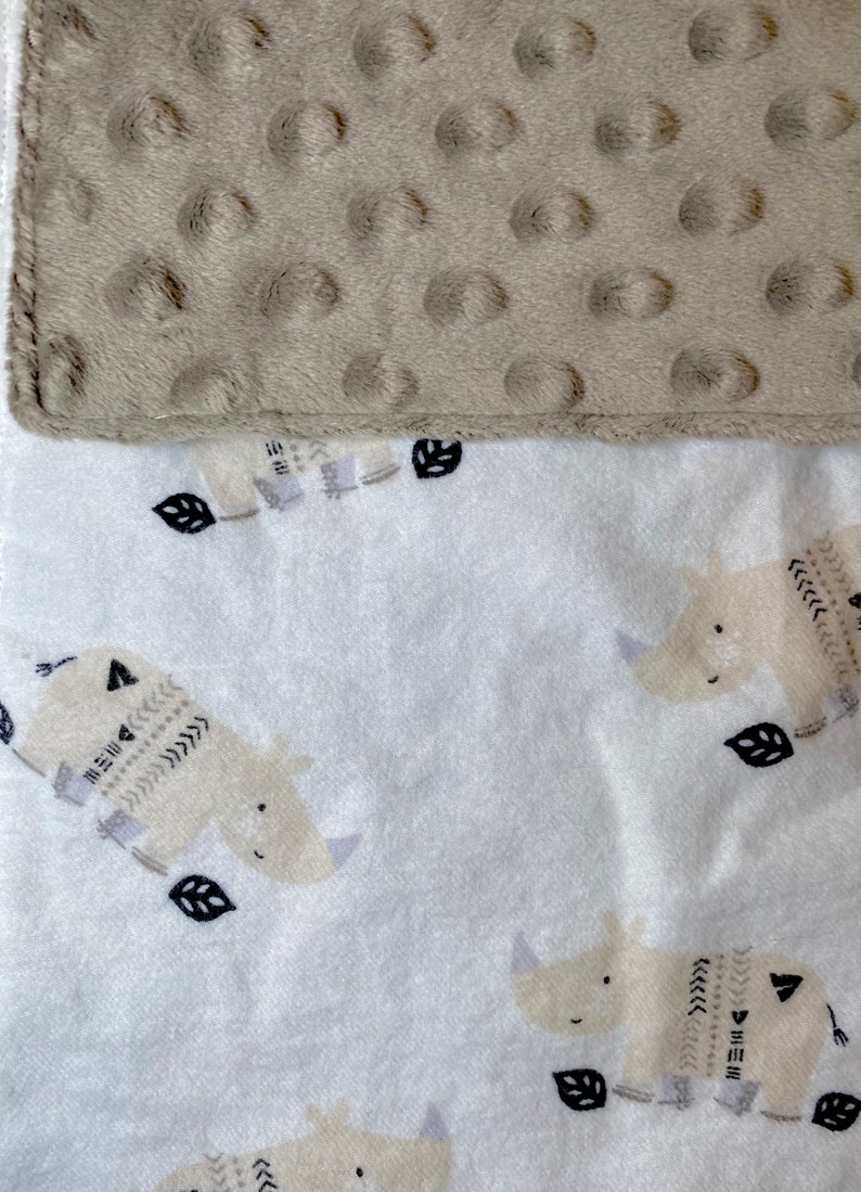 Flannel Minky Bib
