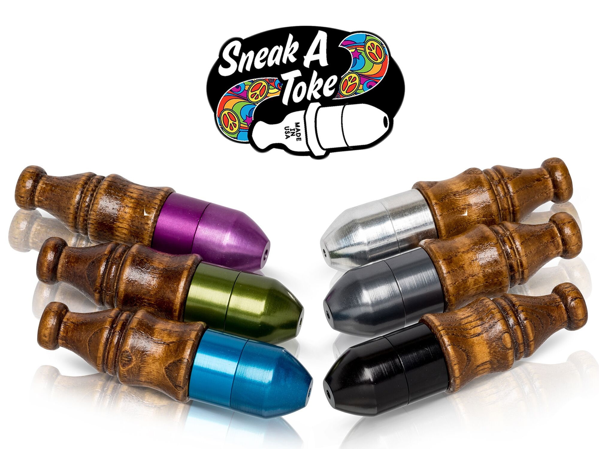 Original Sneak A Toke with Turned Oak Mouthpiece