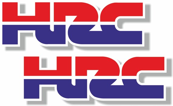 HRC Sponsor Logo Decal Sticker Pair HRC Sponsor Logo Decal Sticker Pair