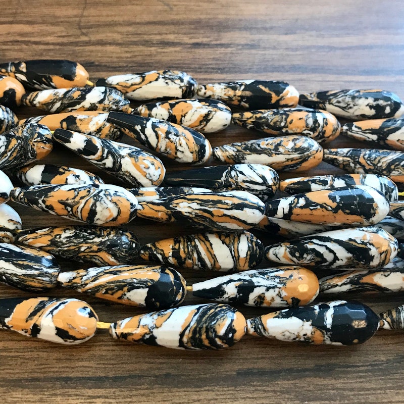 thumbnail image 2 of Lot Of 50 Round Brown Tigerskin Jasper Natural Gemstone Beads Loose 4mm-6mm 2 of 6