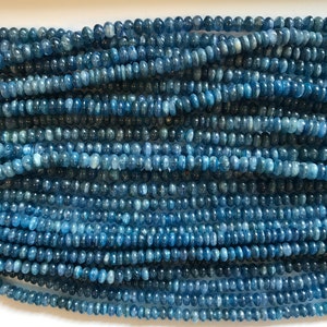 Kyanit Perlen 6 x 3 mm Rondell Edelstein Perlen --- 15,5 Zoll Kyanit Perlen / Edelsteinperlen