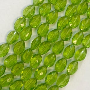 Green Quartz 12x8x6mm Faceted Heart Gemstone Beads---15.5&quot;
