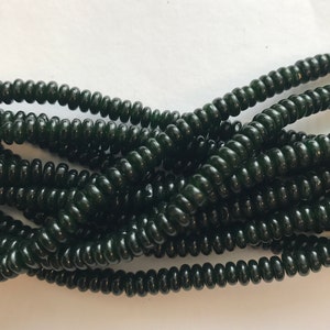 natural canadian jade 4x2mm rondelle Gemstone Beads -15.5 inch strand