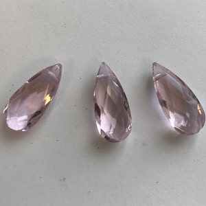 4pcs/10pcs crystal faceted flat teardrop beads---22mmx10mmx7mm