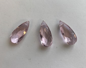 4pcs/10pcs crystal faceted flat teardrop beads---22mmx10mmx7mm